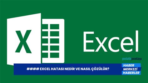 Excel hatası nedir